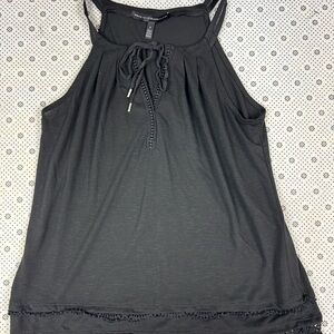 White House Black Market Dark Gray Tank Top